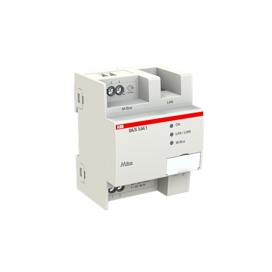 ABB QA/S3.64.1 Energy Analyzer, M-Bus, 64 Devices, MDRC 2CDG110227R0011