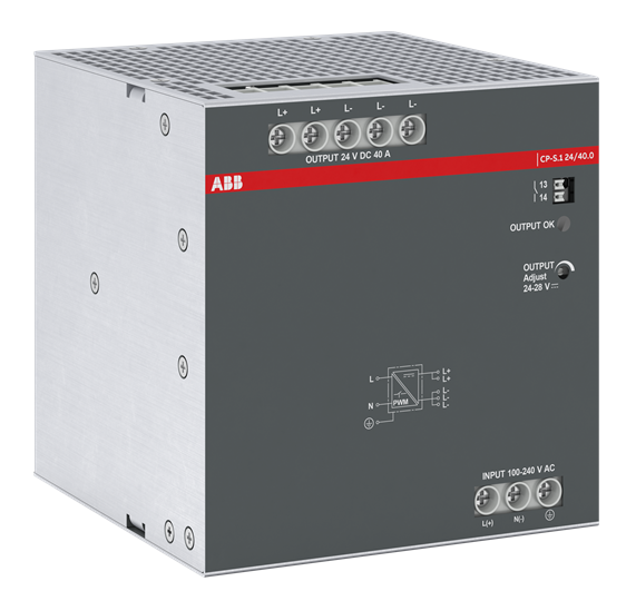 ABB CP-S.1 24/40.0 Power supply In:110-240VAC/110-250VDC Out:DC 24V/40A 1SVR320861R1000