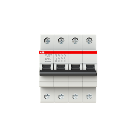 ABB SR204T-C40 Miniature Circuit Breaker - 4P - C - 40 A 2CDS234070R0404