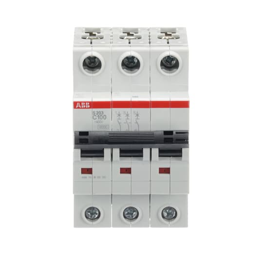 ABB S203-C100 Miniature Circuit Breaker - 3P - C - 100 A 2CDS253001R0824