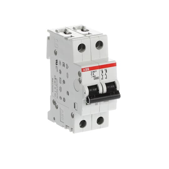 ABB S202P-C6 Miniature Circuit Breaker - 2P - C - 6 A 2CDS282001R0064