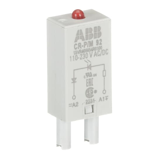 ABB CR-P/M 92 Pluggable module LED red, 110-230VAC/110VDC 1SVR405654R0100
