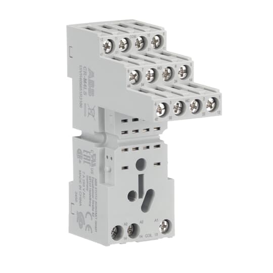 ABB CR-M4LS Logical socket for 2c/o or 4c/o CR-M relay 1SVR405651R3100