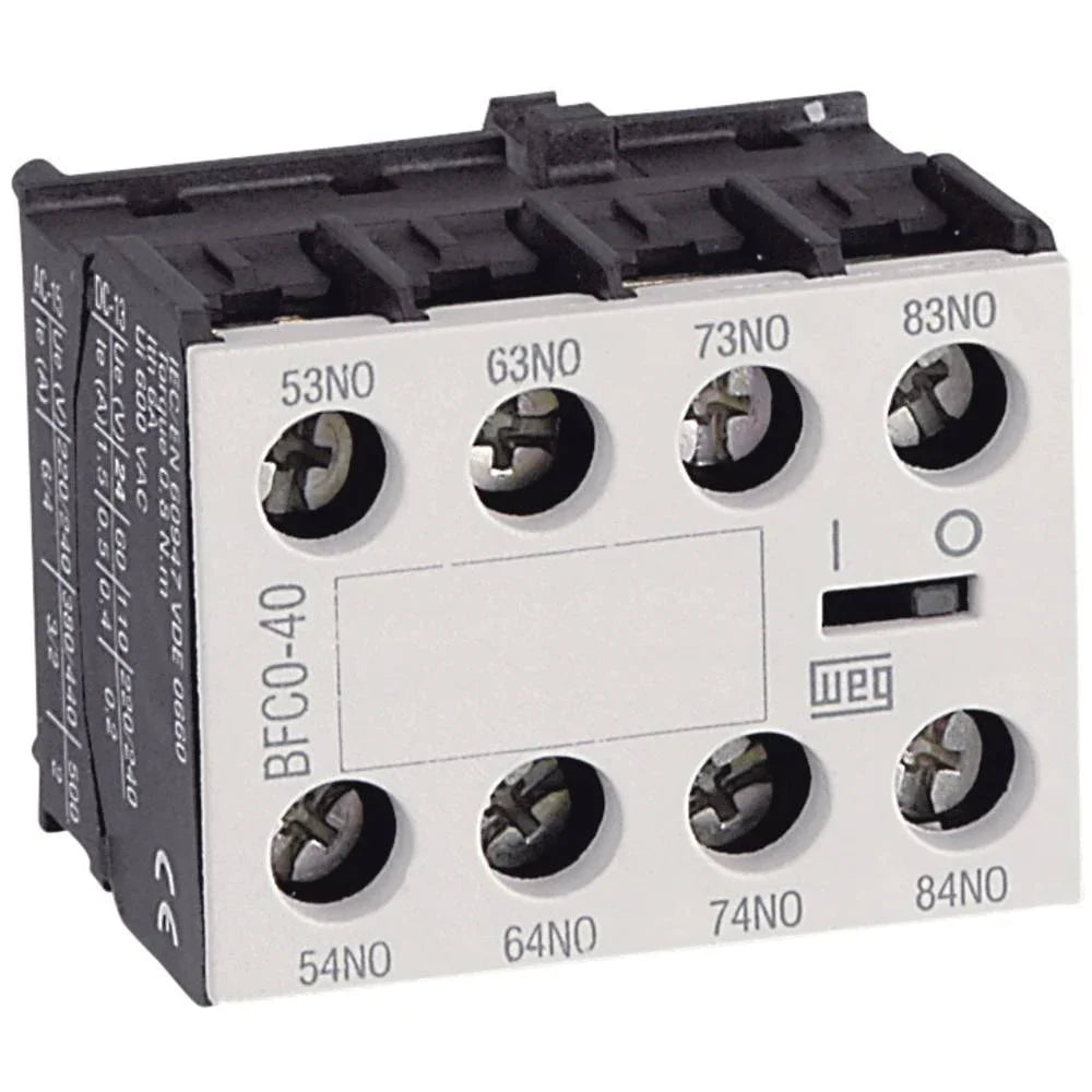 WEG CONTACTOR ACCESSORY BFB-20 EN FRONT MOUNT CWB9-125 + CAWB 2N/O EN50012 12979240
