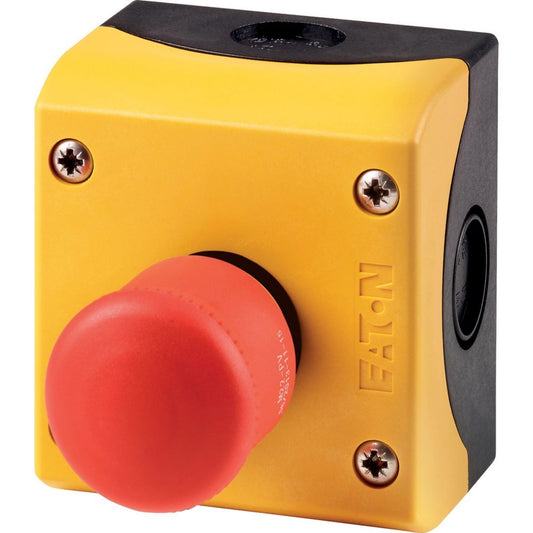 EATON  START/ A-LATCH STOP STATION E20 YELLOW LID