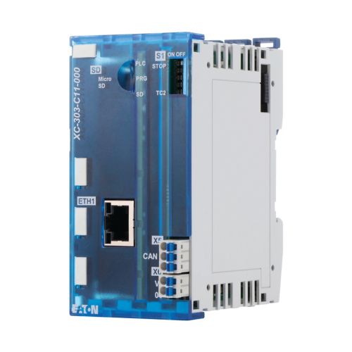 EATON  XC303 MODULAR PLC, SMALL PLC, PROGRAMMABLE CODESYS 3, SD SLOT, USB, 2X ETHERNET, CAN, RS485