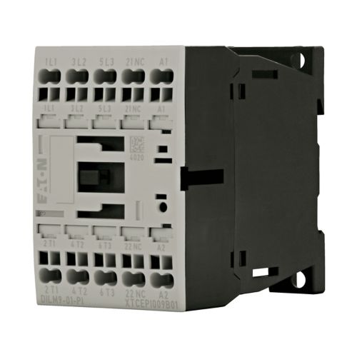 EATON  CONTACTOR, 3 POLE, 380 V 400 V 4 KW, 1 NC, 110 V 50 HZ, 120 V 60 HZ, AC OPERATION, PUSH IN TERMINALS