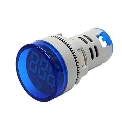 HIMEL Round,voltmeter,white, AC:50-500V
