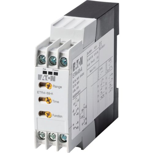 EATON TIMING RELAY ETR4 ON DELAY TIMER- 0.05S-60H,24-240VAC/DC