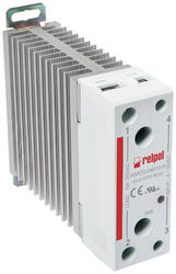 RELPOL S.A Single-phase sold state relays, industrial RSR72-48D20-H, zero-crossing switching, load voltage 480 V AC, control input 4…32 V DC. Rated laod AC1 -20/480V AC. Integrated with heatsink.