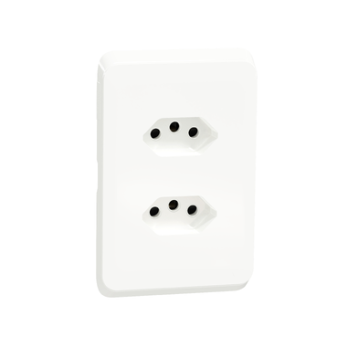 Schneider Socket Twin 2EURO with skin 16A 4022_XW
