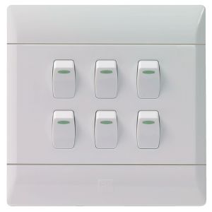 Chint SA/Euro Combined Switched Socket 16A 4x4