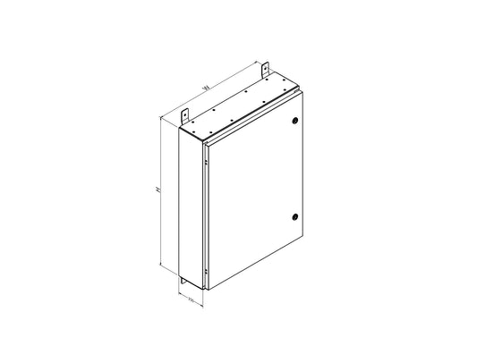 MERLIN SYSTEMS 150DX600WX800H M-150  SINGLE DOOR ENCLOSURE