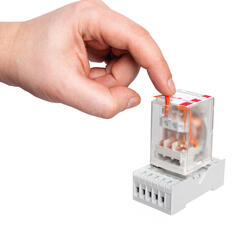 RELPOL S.A Test button R4P-0001 for R2N...WT, R3N...WT, R4N...WT  green colour (DC coils)