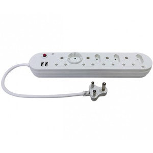 EASYHOLD 8 WAY MULTIPLUG 4X16A - 3X5A + SCHUKO - R50 000 WARANTY T&C APPLIED