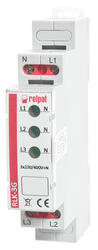 RELPOL S.A Single-phase control lamps - LED : 1 x red. Supply voltage AC/DC - AC:50/60 Hz: 130...260 V. Rated power consumption - DC: ≤ 0,7 W