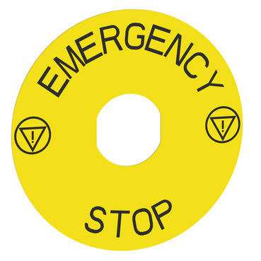 SCHNEIDER PUSHBUTTON LEGEND PLATE 30MM K