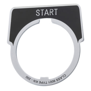 SCHNEIDER 30MM LEGEND PLATE - START