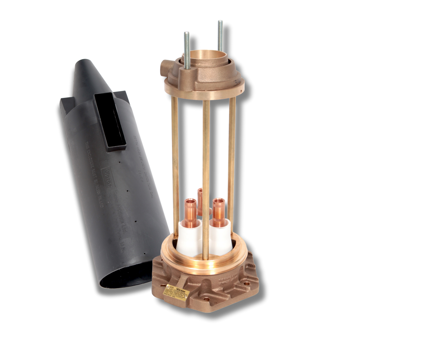 VICTOR PLUGS AND SOCKETS 6.6kV 400A Half-Coupler c/w Resin & Live Line 35mm2