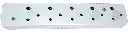 EASYHOLD 5 WAY MULTIPLUG W/OVERLOAD PROTECTION AND MOLDED CORD