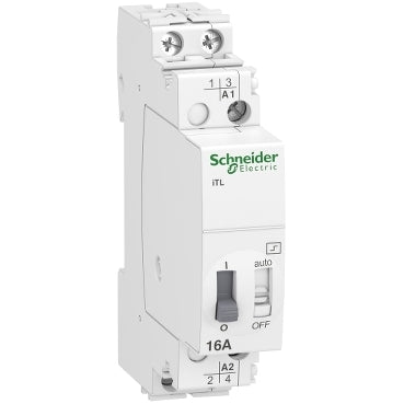 SCHNEIDER impulse relay iTL - 2P - 2 NO - 16A - coil 110 VDC - 230...240 VAC 50/60Hz