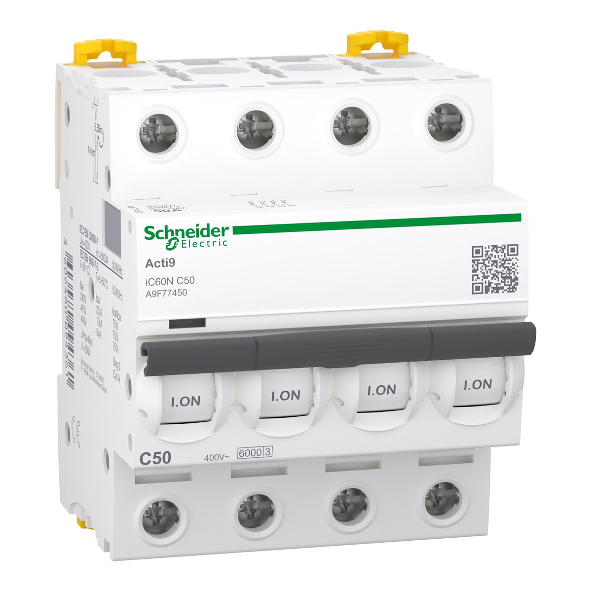 SCHNEIDER Acti9 iC60N 4P C 50A MCB