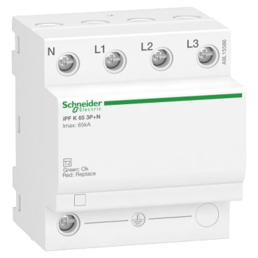 SCHNEIDER iPF K 65 modular surge arrester. 3 poles + N. 340V