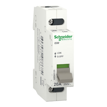 SCHNEIDER ACTI9 ISW SWITCH 1P 20A 250V