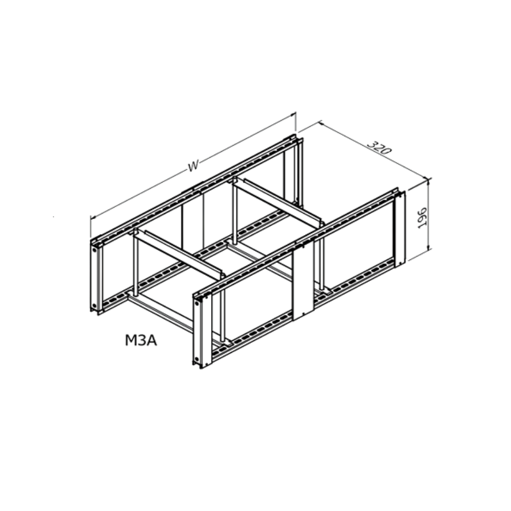 MERLIN SYSTEMS 320DX600WX196H MASTER FRAME