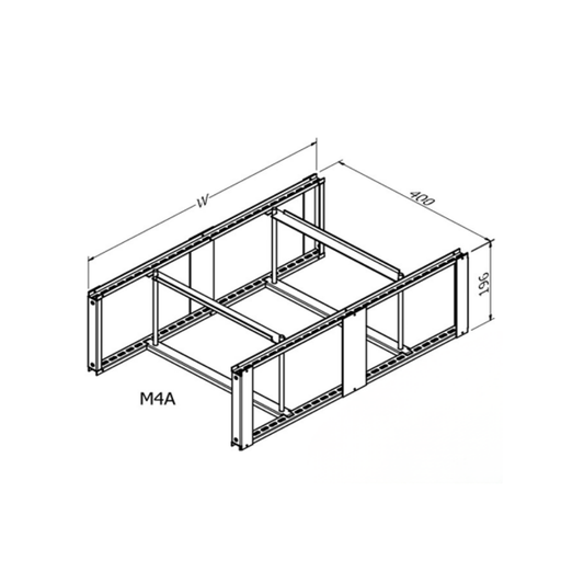 MERLIN SYSTEMS 400DX1200WX196H MASTER FRAME