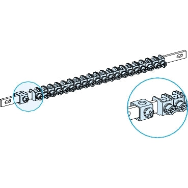 SCHNEIDER 2 EARTH BAR 35?20 CLAMP L200 LINERGY TB