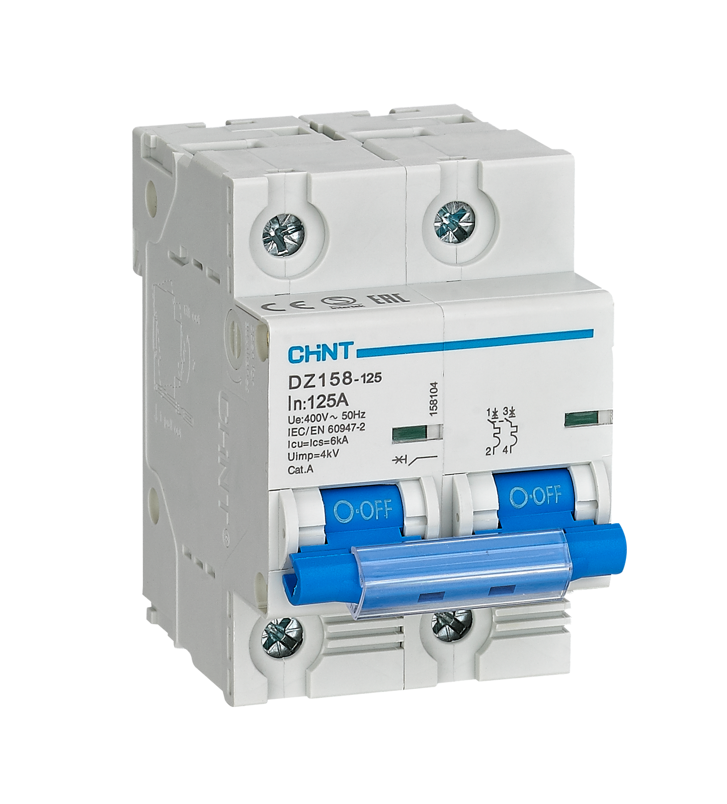 Chint 6KA 2P 80A Circuit Breaker D-Curve AC/DC