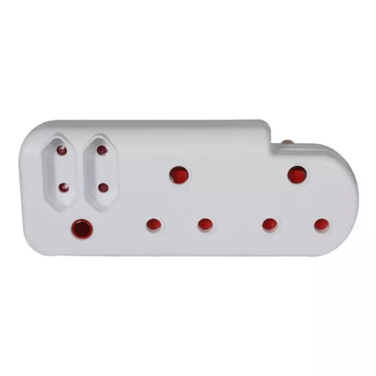 EASYHOLD SGA-2/2 WITH LIGHT
2 X 3 PIN 16A + 2 X FLAT PIN 5A HORIZONTAL
ADAPTOR WITH LIGHT