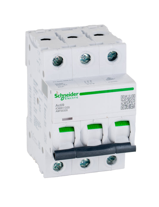 SCHNEIDER Acti9 iC60H 3P D 20A MCB