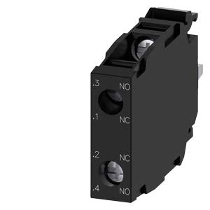 SIEMENS Contact module with 2 contact elements, 1 NO+1 NC, screw terminal, for front plate mounting
