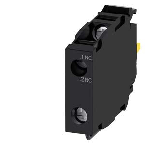 SIEMENS Contact module with 1 contact element, 1 NC, Contact for installation monitoring, screw terminal, for front plate mounting