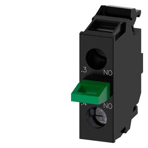 SIEMENS Contact module with 1 contact element, 1 NO, spring-type terminal, for floor mounting, Z = minimum order quantity 1 or a multiple thereof