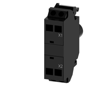 SIEMENS LED module with integrated LED, 24-240 V AC/DC, yellow, spring-type terminal, for front plate mounting