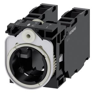 SIEMENS holder, 3-way, plastic, 1 NO+1 NC, 1 NO+1 NC, screw terminal