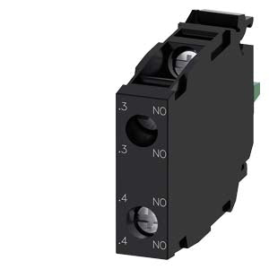 SIEMENS Contact module with 2 contact elements, 2 NO, gold-plated contacts, screw terminal, for front plate mounting