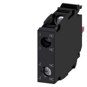 SIEMENS Contact module with 2 contact elements, 2 NC, screw terminal, for front plate mounting