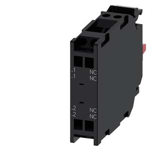 SIEMENS Contact module with 2 contact elements, 2 NC, spring-type terminal, for front plate mounting