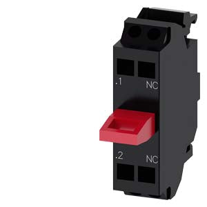 SIEMENS Contact module with 1 contact element, 1 NC, gold-plated contacts, spring-type terminal, for floor mounting