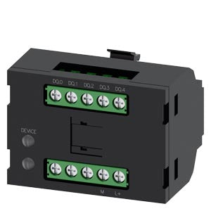 SIEMENS Electronics module for ID key-operated switch, black, Operating voltage 24 V DC, group ID, screw terminal, for front plate mounting