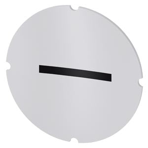 SIEMENS Inscription plate for illuminated pushbutton, round, milky with black font, with graphic symbol: decrease, minus