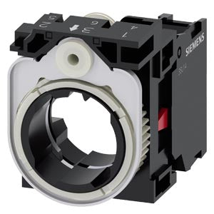 SIEMENS holder, 3-way, plastic, 1 NC, screw terminal