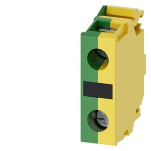 SIEMENS Support terminal, green/yellow, screw terminal, for front plate mounting