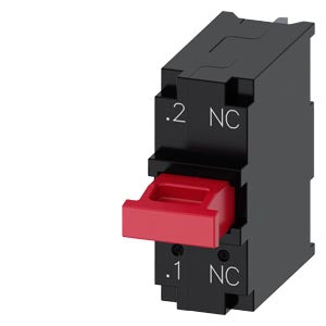 SIEMENS Contact module with 1 contact element, 1 NC, soldered connection, for use on printed circuit boards