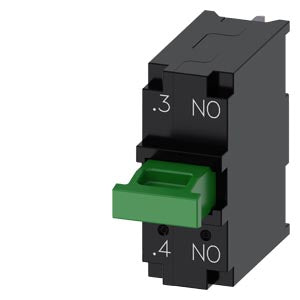 SIEMENS Contact module with 1 contact element, 1 NO, gold-plated contacts, spring-type terminal, for floor mounting
