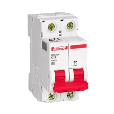 HIMEL MINIATURE CIRCUIT BREAKERS HDB3w C 2P 6kA 6A